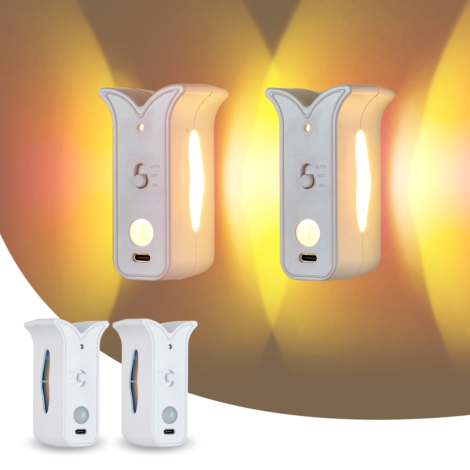 LED Wireless Wall Sconce Motion Sensor Light