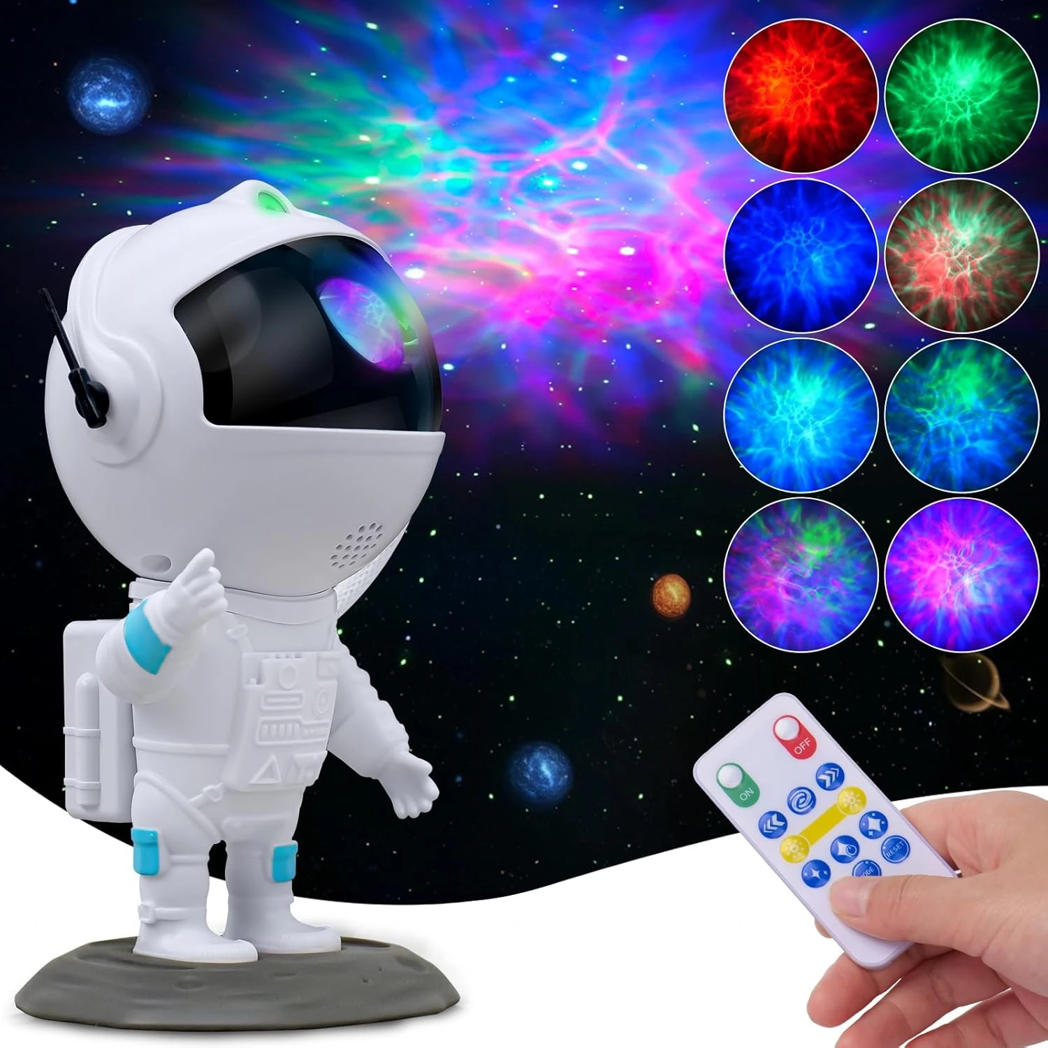 Rocket Astronaut Galaxy Projector