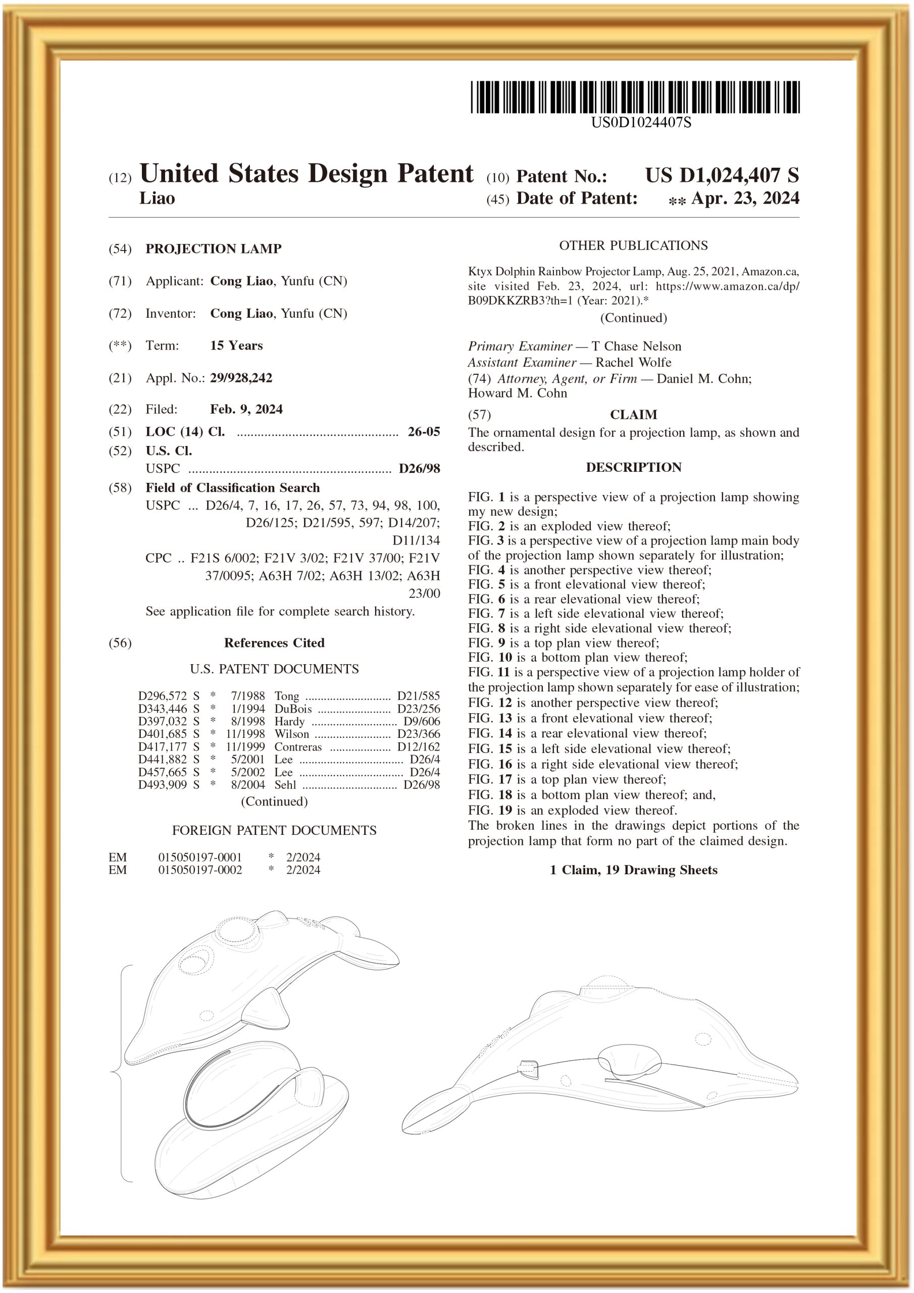 Design Patent Certificate